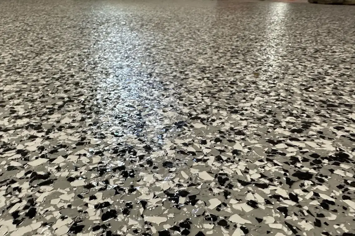 Flake floor and grinding