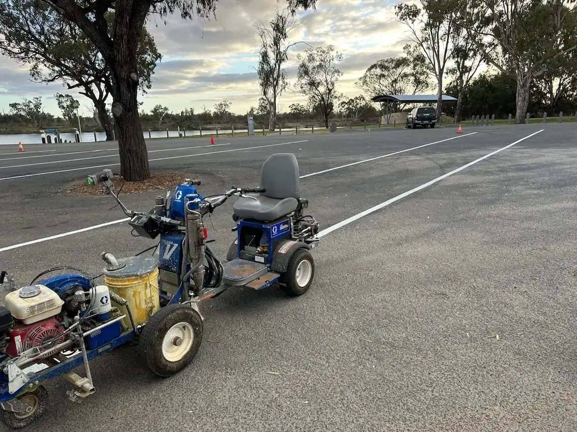 Road line marking