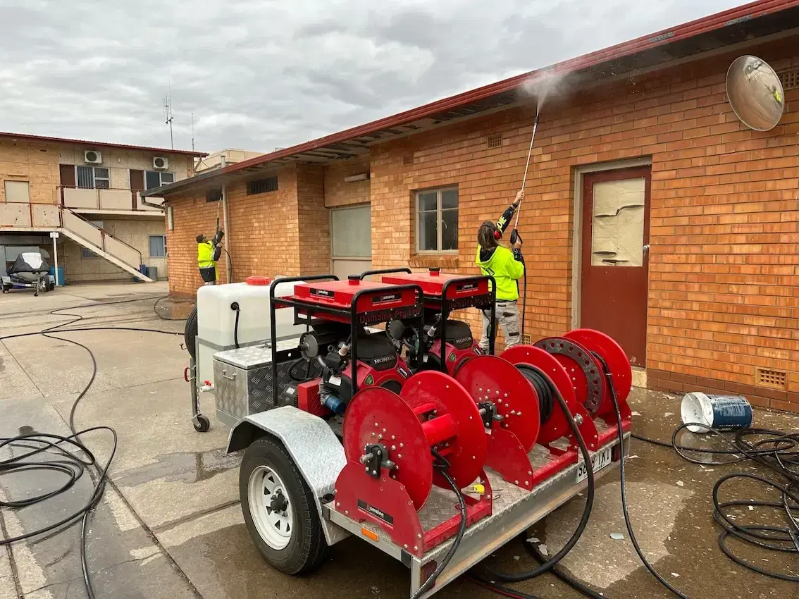 Commercial pressure washing